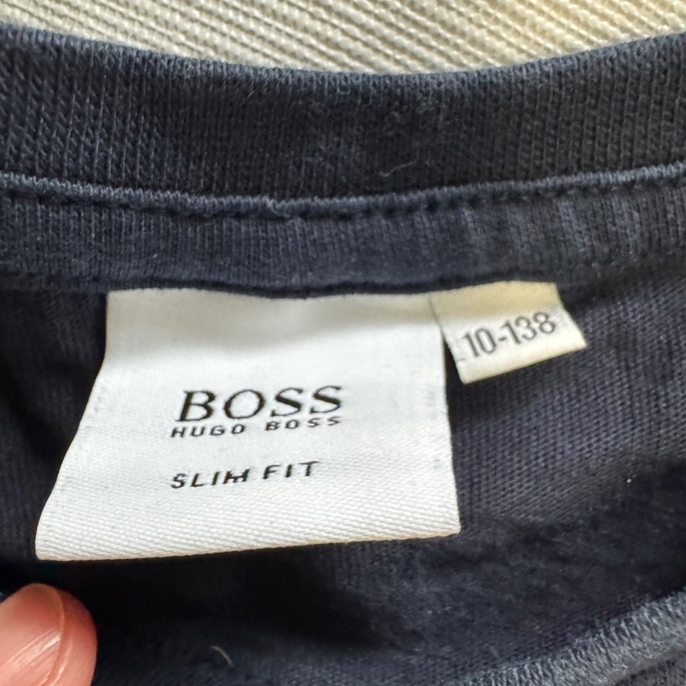 Boss Kids Black and White Logo Tees - Picture 3 of 6